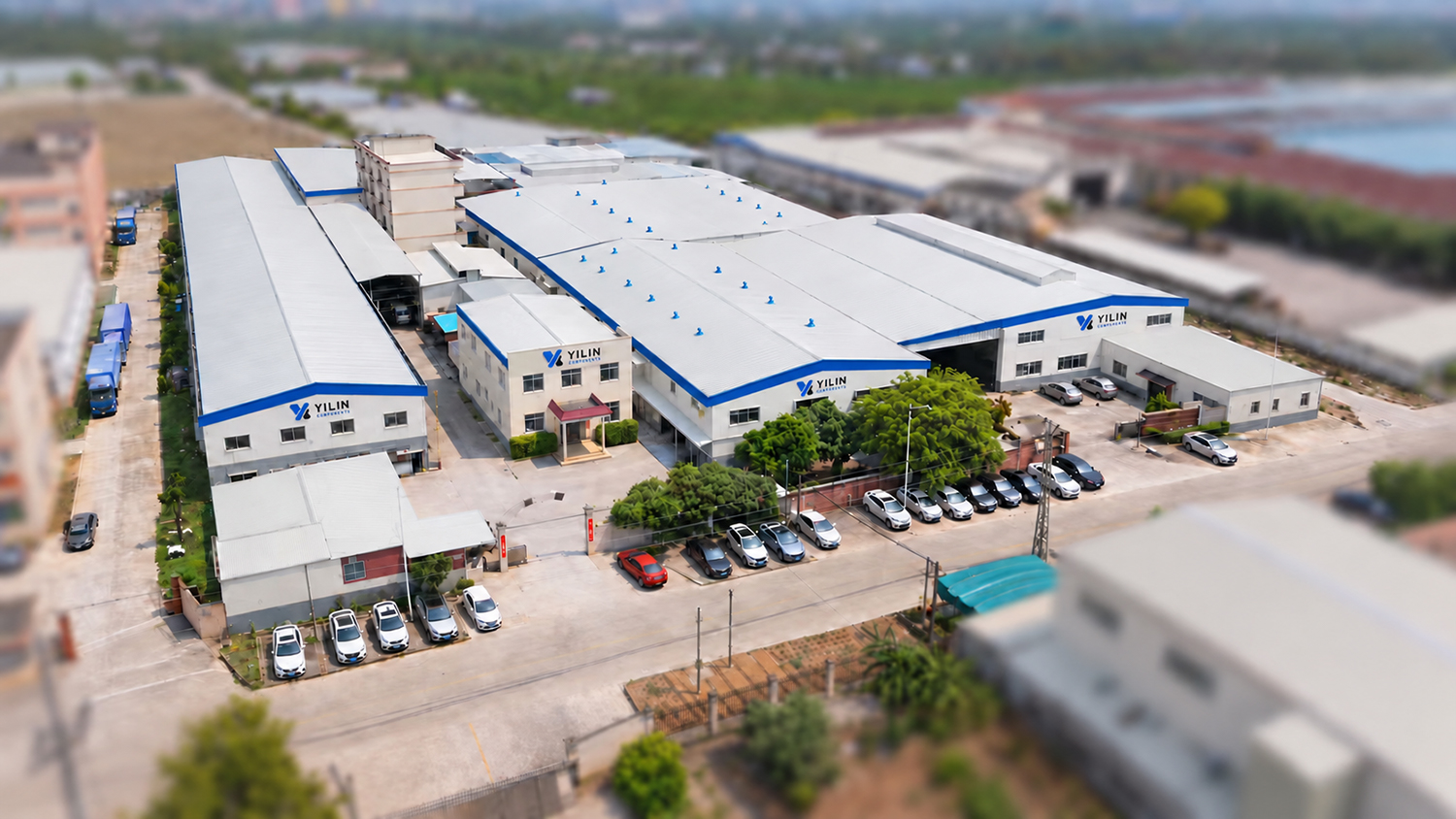 Aerial view of YILIN's manufacturing facility